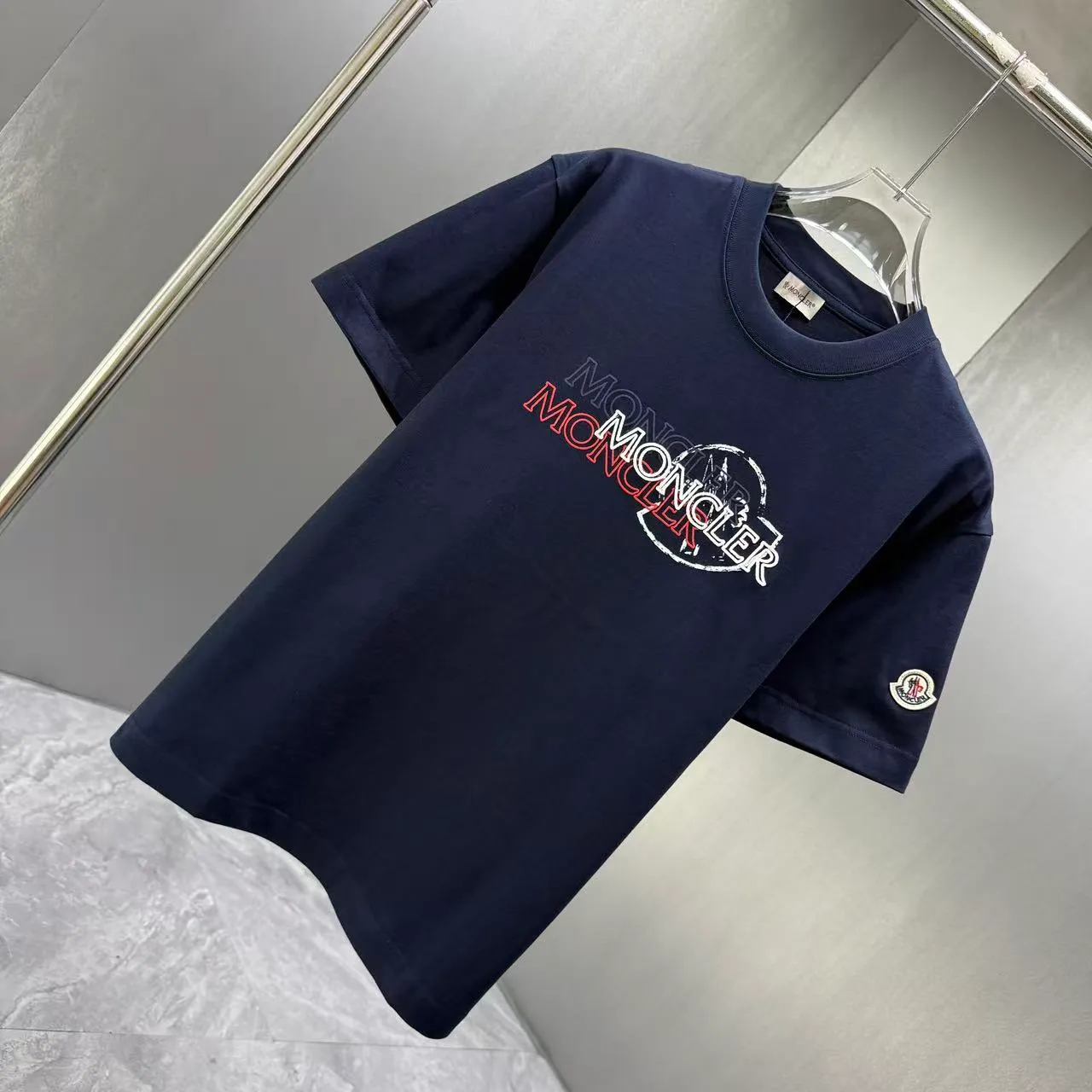MONCL* * 2026 New Arrival T logo + ：Black White Dark Blue Sizes：S M L XL XXL